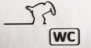 WC door hanger from the iconic cartoon "La Linea" Balum Balum. by vg1 | Download free STL model