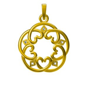 3D CAD Design For heart Pendant In STL Format @ Pinshape