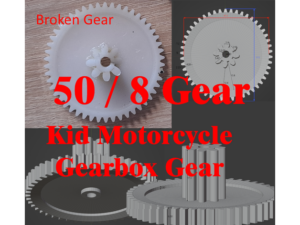 50 / 8 Gearbox for kids electric car / motorcycle ( ww3 / ww4 / rs390 probbably) by Emils_Loginovs