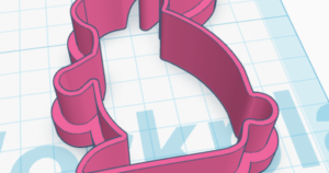 A festive Bunny cookie cutter!