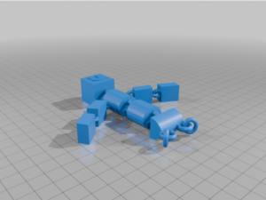 An articulated ragdoll/dummy! uses the same link design as the articulated noodle/snake. by LucasMunoz