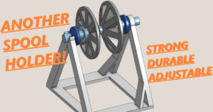 Another Spool Holder (Freestanding, Adjustable Hub)