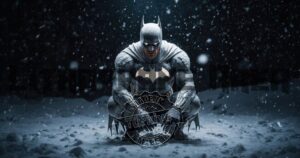 Batman Night Snow Winter Lithophane