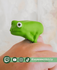 Big Frog Ring - 3D model by layerswithlily on Thangs