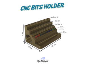 CNC bits Holder V.1 by RPHobbyist