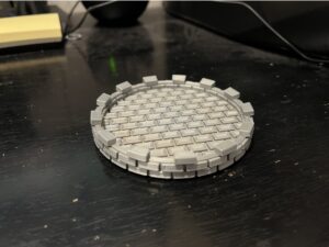 Castle Coaster with Cobblestone Top by Elephant333
