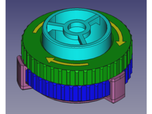 Circle Cutter 44mm by Maker2Tester