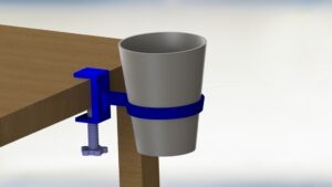 Cup Holder with vise setup @ Pinshape