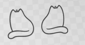 Cute cat earrings