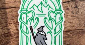 Doors of Durin LOTR Magnet (multi-color)(8x3mm magnets)