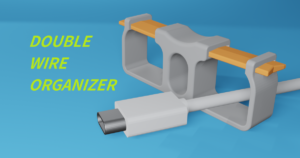 Double wire organizer