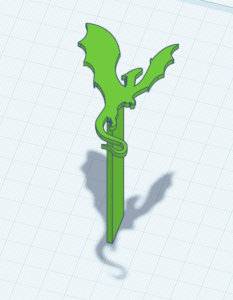 Dragon Halo Bookmark 11.stl - 3D model by themontezumamercantile on Thangs