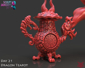 Dragon Tea Pot Cannon @ Pinshape