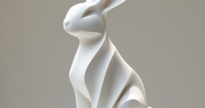 Easter Bunny Figurine – Cute Holiday Decor