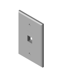 Ethernet Keystone Wall Plate v2.stl - 3D model by tbellaart on Thangs