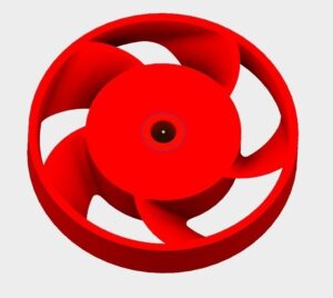 Fan Blades 5mm 50mmX 9mm  @ Pinshape
