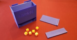 Farkle Dice, Scoresheet, and Pencil Container/Dice Tower by KayJay | Download free STL model