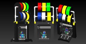 Filament Feed Spool Brackets for MP Maker Select 3D Printer v2 @ Pinshape