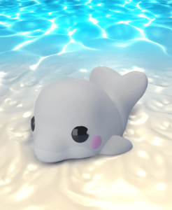 Flexi Beluga Whale Keychain - 3D model by UniQrint on Thangs