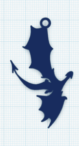 Flying Dragon Silhouette 3.stl - 3D model by themontezumamercantile on Thangs