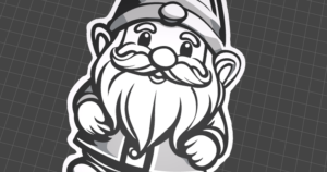Gnome I decoration .3mf .stl colors x4