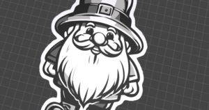 Gnome III decoration .3mf .stl colors x4