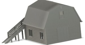 HO Scale Dutch Barn RV Garage
