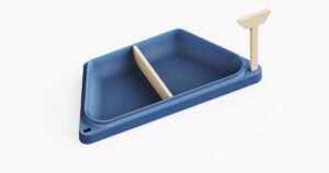 Half-hex token tray - modular GeekShapes system