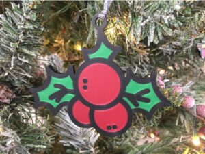 Hawthorn Berry Ornament by StarLabs3D