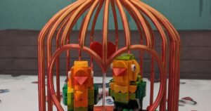 Heart birdcage by Spekkie | Download free STL model