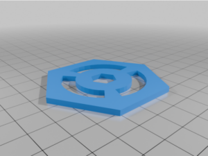 Hexagon Disc Large 60 - My Customized Modular Tops Disc Generator by Fiete_Ferrum