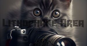 Kedi ve Fotoğraf Makinesi Lithophane