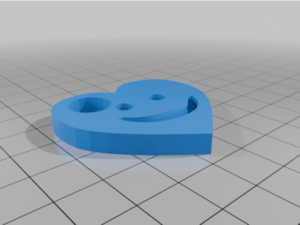 Key ring with ":)" by Darius124365