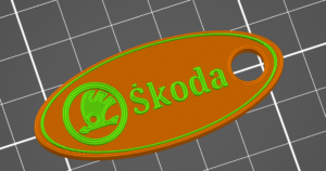 Klíčenka přívěsek Škoda