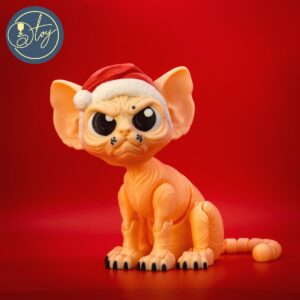 Larry_the_Sphynx_ChristmasHat - 3D model by Atoy on Thangs