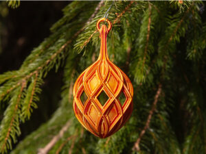 Lattice Diamond Christmas Bulb 2024 by dazus