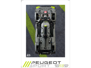 Lego 42156 Peugeot 9X8 Wall Mount by Pacoanimal