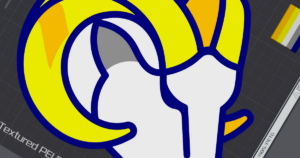 Los Angeles Rams Oversized Necklace Logo