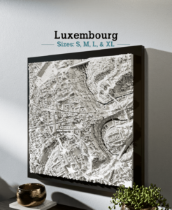 Luxembourg City, Luxembourg - S, M, L, & XL - 3D model by Micropolitan on Thangs