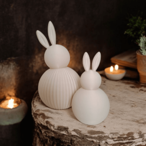 Modern Ribbed Easter Bunny Set - 3D model by Deltaprints on Thangs
