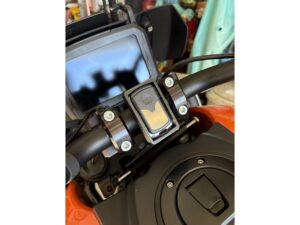 Motorcycle 1.5" handlebar garage opener holder by scotchpeat