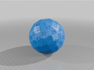 My Customized 97-sided die by yua_serufu