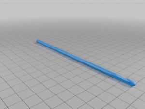 My Customized Parametric crochet hook by thatgothwitch21