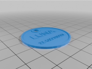 My Customized Round Dog Tag by tonga24
