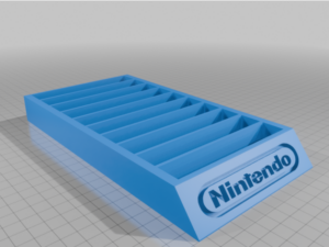 NES Cartridge Stand 10 Slot by NovelPirate