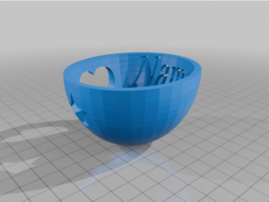 Name decor bowl by 3dprintjace