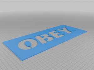 OBEY logo stencil  by Paco1662