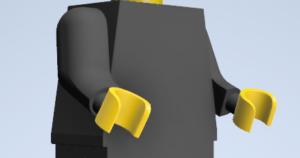 One piece lego figure