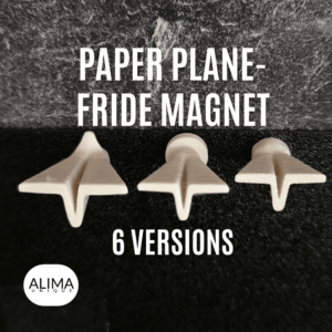 Paper Plane - Fridge Magnet - 6 Versions - 3D model by Alima Unique Designs on Thangs