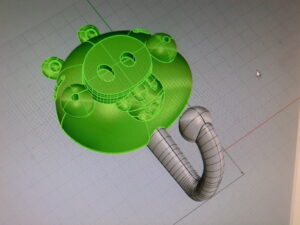 Pig  hanger . Angry birds @ Pinshape